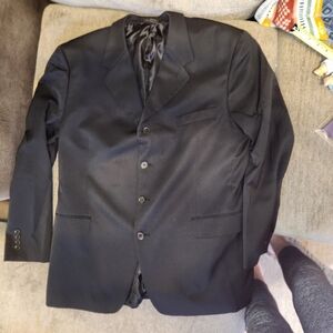 Massimo Elegant Black Men's Suit Jacket